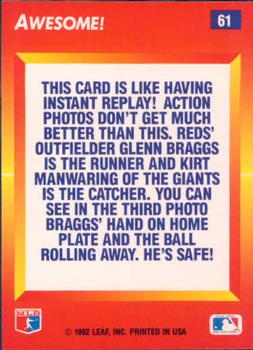 Glenn Braggs / Kirt Manwaring  baseball card collectible - Main Image 2