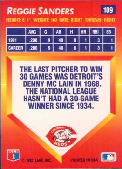 Reggie Sanders  baseball card collectible - Main Image 2