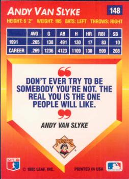 Andy Van Slyke  baseball card collectible - Main Image 2