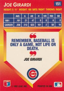 Joe Girardi  baseball card collectible - Main Image 2