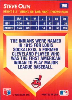 Steve Olin  baseball card collectible - Main Image 2