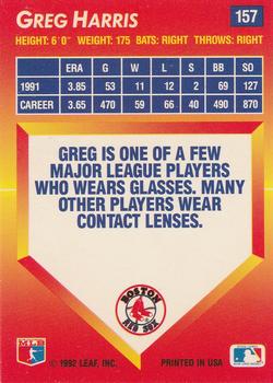 Greg Harris  baseball card collectible - Main Image 2