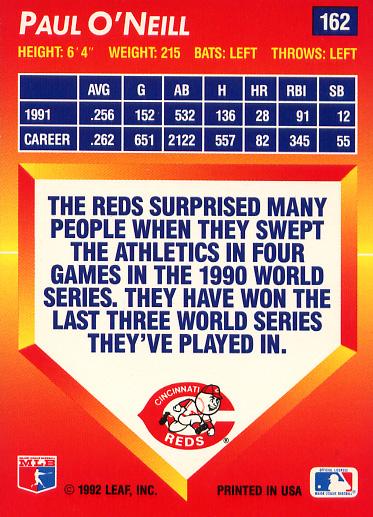 Paul O’Neill  baseball card collectible - Main Image 2