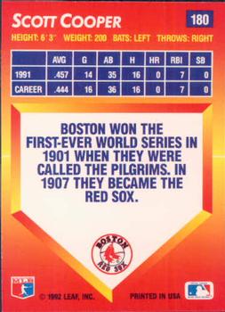 Scott Cooper  baseball card collectible - Main Image 2