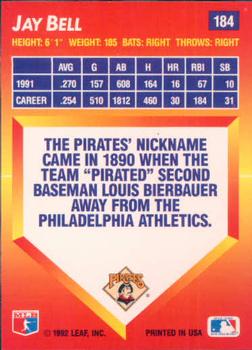 Jay Bell  baseball card collectible - Main Image 2