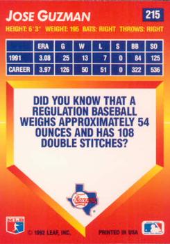 Jose Guzman  baseball card collectible - Main Image 2