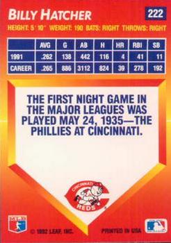 Billy Hatcher  baseball card collectible - Main Image 2