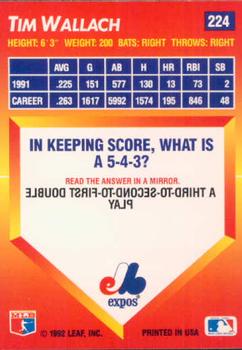 Tim Wallach  baseball card collectible - Main Image 2