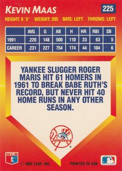 Kevin Maas  baseball card collectible - Main Image 2