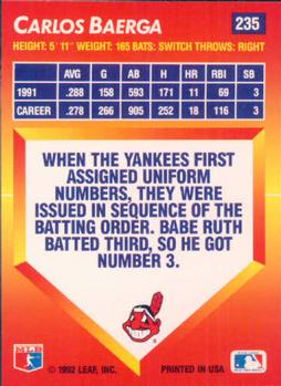 Carlos Baerga  baseball card collectible - Main Image 2