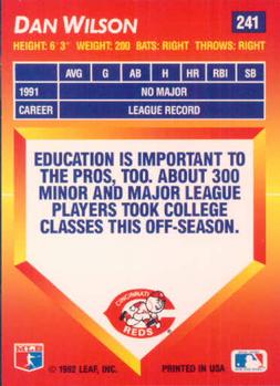 Dan Wilson  baseball card collectible - Main Image 2