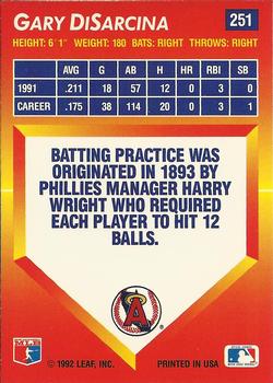 Gary DiSarcina  baseball card collectible - Main Image 2