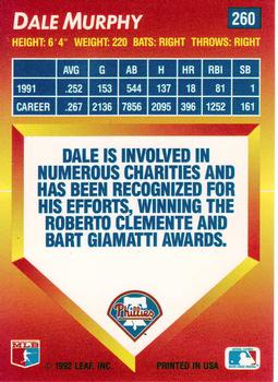 Dale Murphy  baseball card collectible - Main Image 2