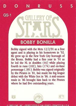 Bobby Bonilla  baseball card collectible - Main Image 2