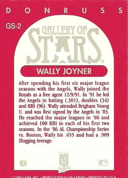 Wally Joyner  baseball card collectible - Main Image 2