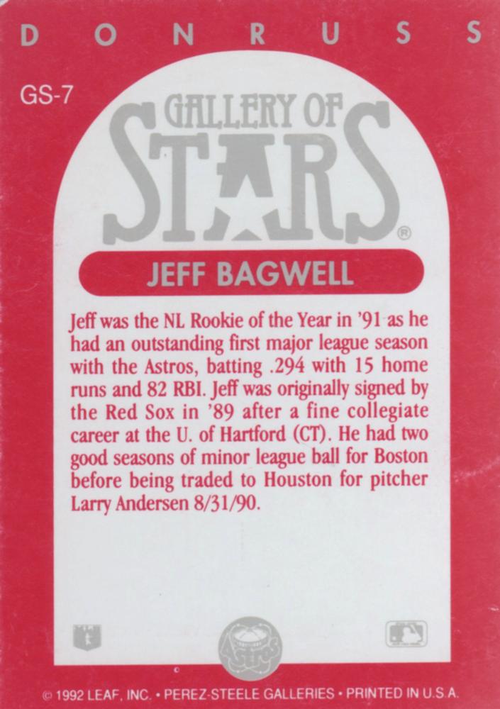 Jeff Bagwell  baseball card collectible - Main Image 2
