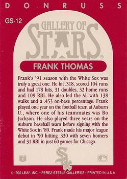 Frank Thomas  baseball card collectible - Main Image 2