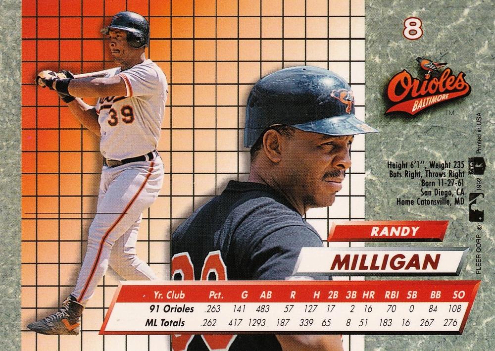 Randy Milligan  baseball card collectible - Main Image 2