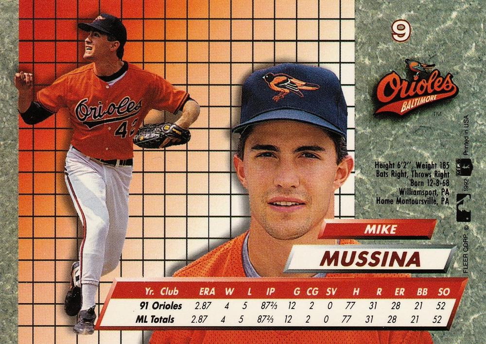 Mike Mussina  baseball card collectible - Main Image 2