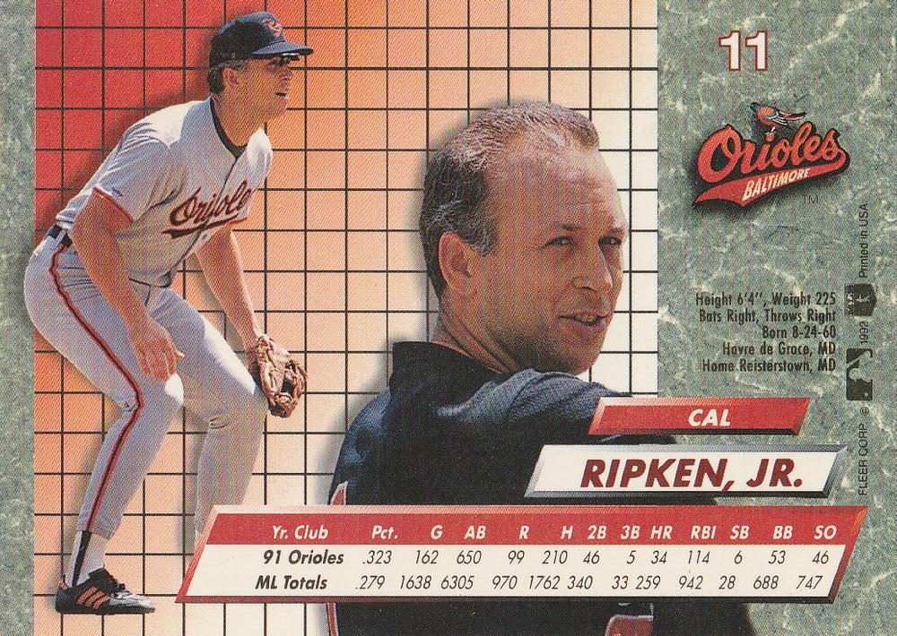 Cal Ripken, Jr.  baseball card collectible - Main Image 2