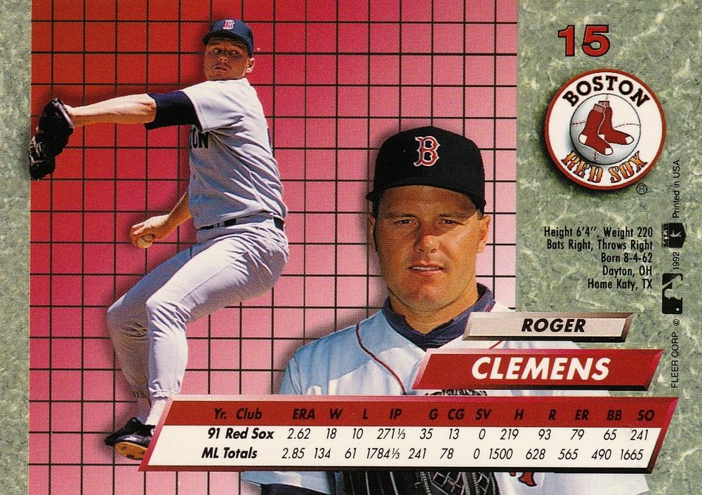 Roger Clemens  baseball card collectible - Main Image 2