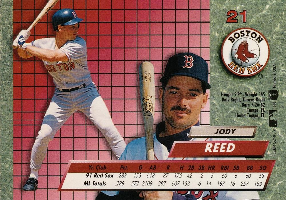 Jody Reed  baseball card collectible - Main Image 2