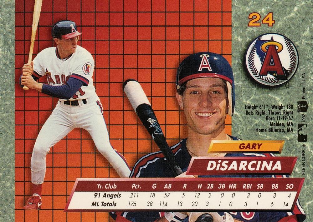 Gary DiSarcina  baseball card collectible - Main Image 2