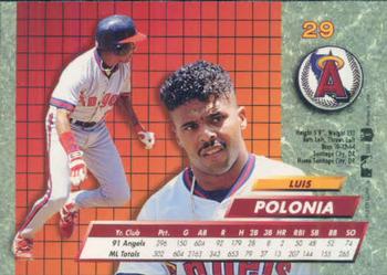 Luis Polonia  baseball card collectible - Main Image 2