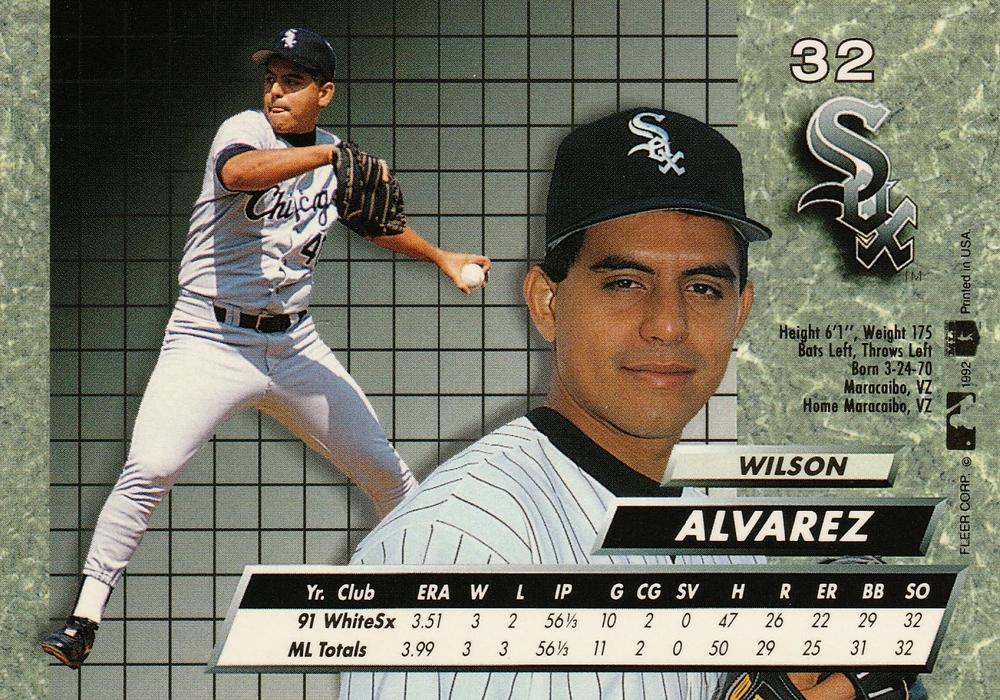 Wilson Alvarez  baseball card collectible - Main Image 2