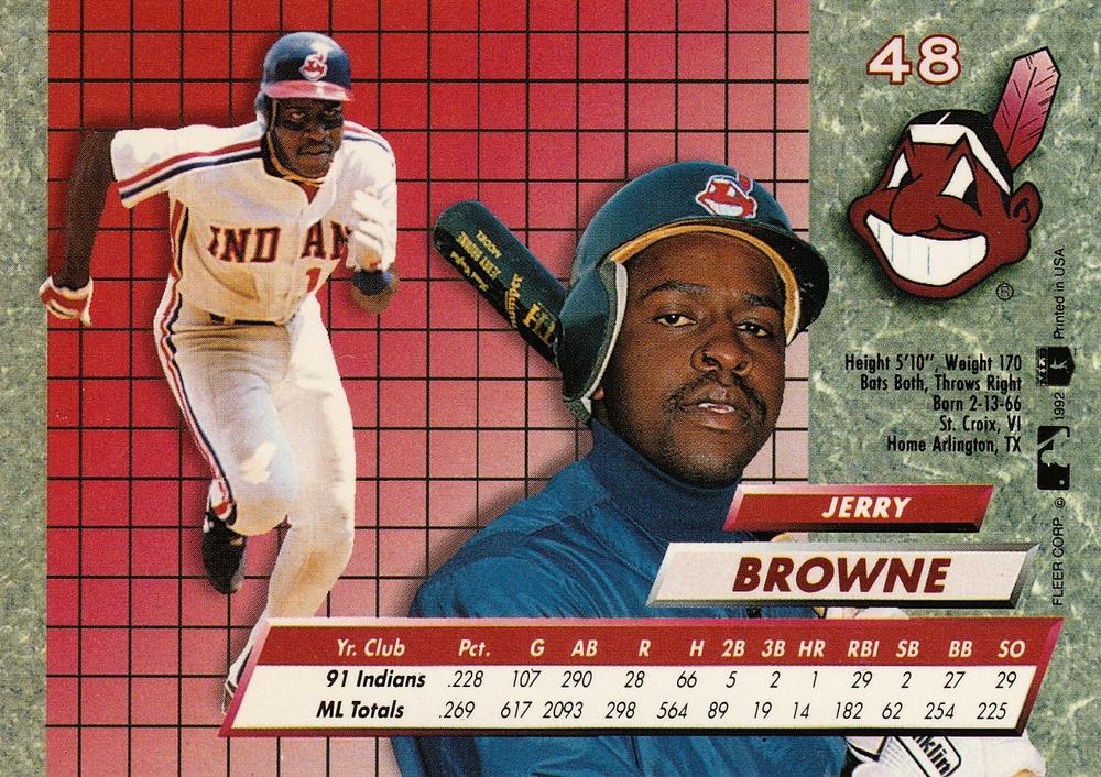 Jerry Browne  baseball card collectible - Main Image 2