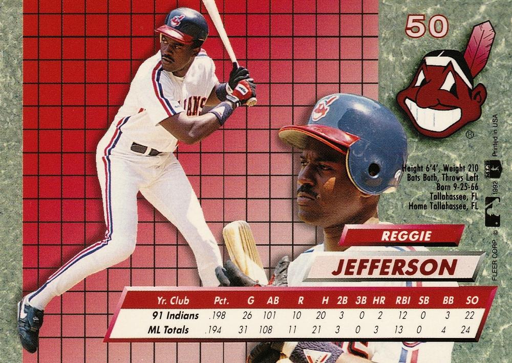Reggie Jefferson  baseball card collectible - Main Image 2