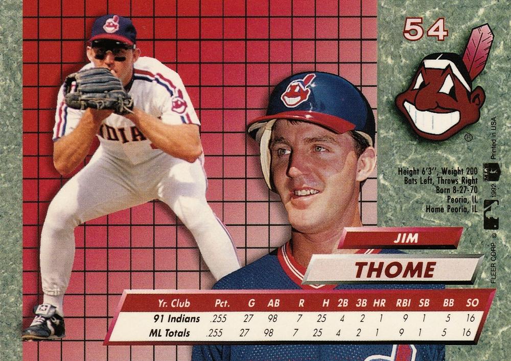 Jim Thome  baseball card collectible - Main Image 2
