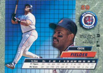 Cecil Fielder  baseball card collectible - Main Image 2