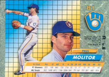 Paul Molitor  baseball card collectible - Main Image 2