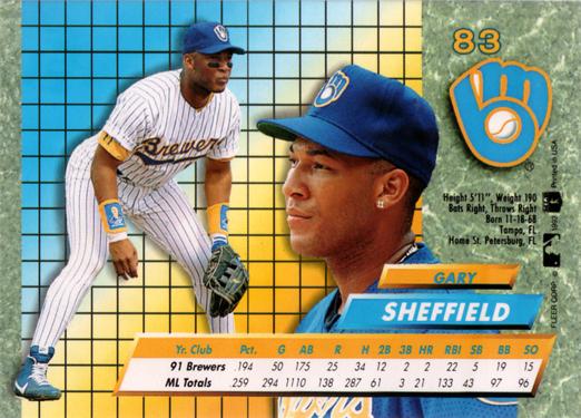 Gary Sheffield  baseball card collectible - Main Image 2