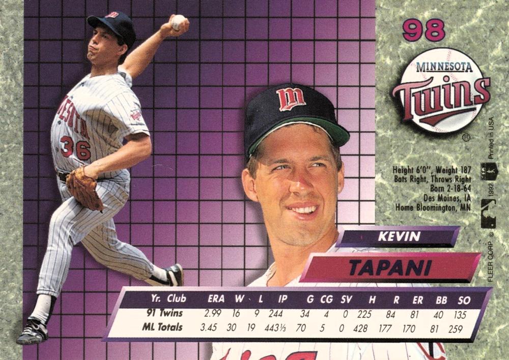 Kevin Tapani  baseball card collectible - Main Image 2