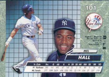 Mel Hall  baseball card collectible - Main Image 2