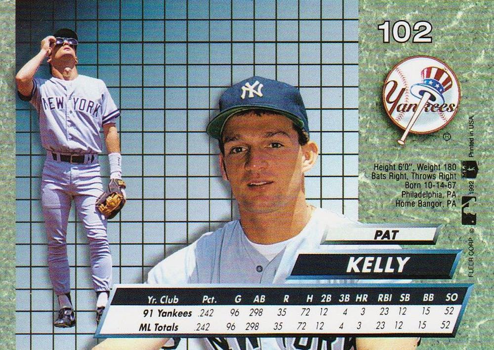 Pat Kelly  baseball card collectible - Main Image 2