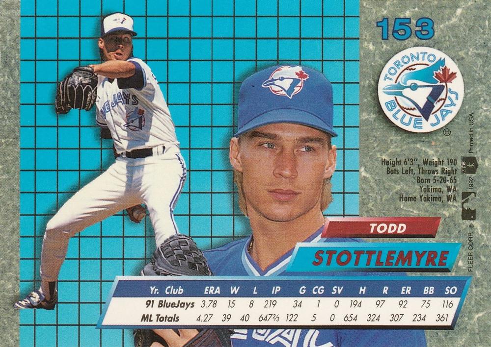 Todd Stottlemyre  baseball card collectible - Main Image 2