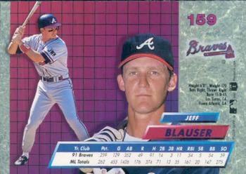 Jeff Blauser  baseball card collectible - Main Image 2