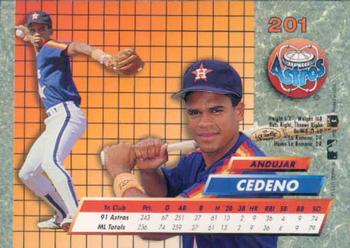 Andujar Cedeno  baseball card collectible - Main Image 2