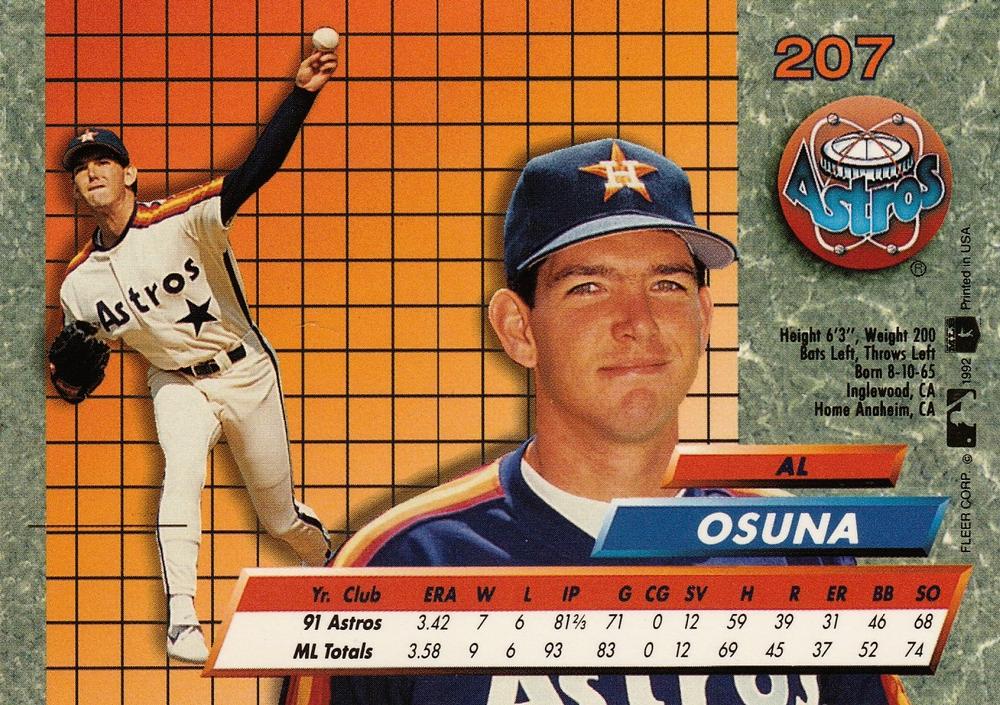 Al Osuna  baseball card collectible - Main Image 2