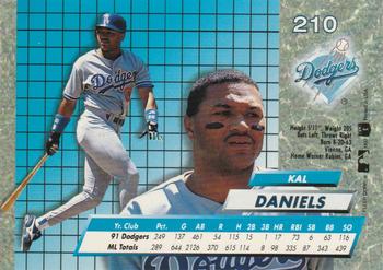 Kal Daniels  baseball card collectible - Main Image 2