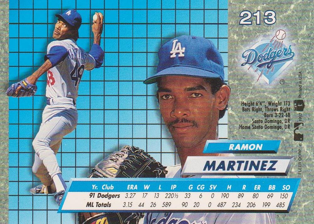 Ramon Martinez  baseball card collectible - Main Image 2