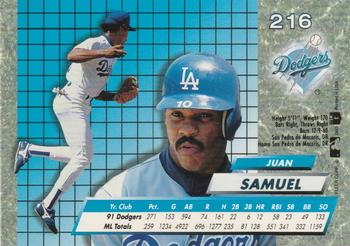 Juan Samuel  baseball card collectible - Main Image 2