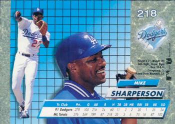 Mike Sharperson  baseball card collectible - Main Image 2