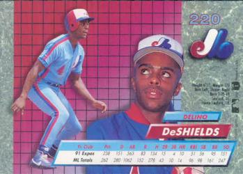 Delino DeShields  baseball card collectible - Main Image 2
