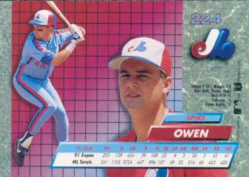 Spike Owen  baseball card collectible - Main Image 2