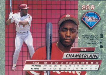 Wes Chamberlain  baseball card collectible - Main Image 2