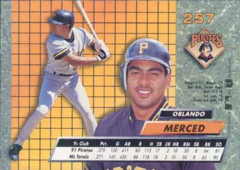 Orlando Merced  baseball card collectible - Main Image 2
